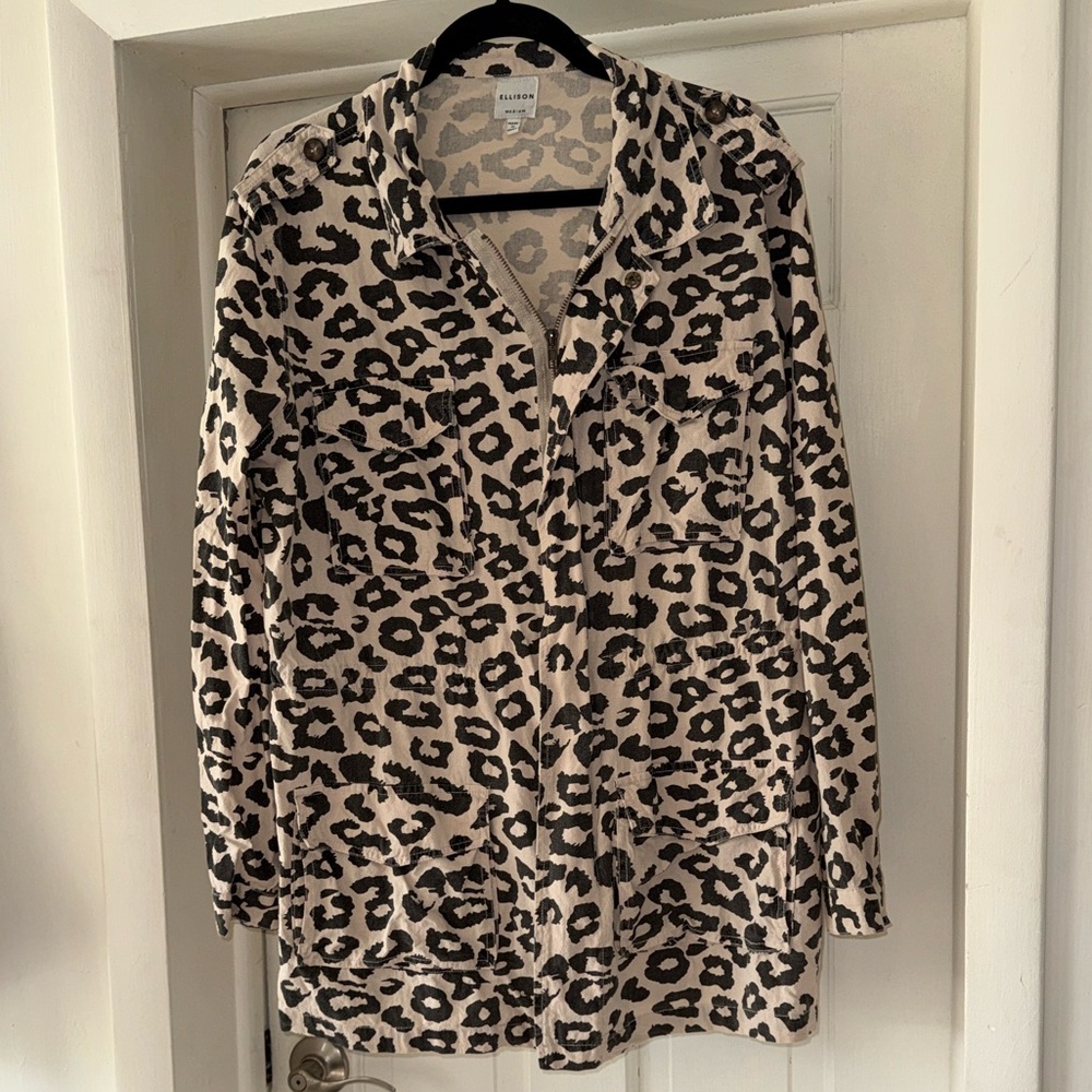 Ellison Black and Cream Patterned Jacket